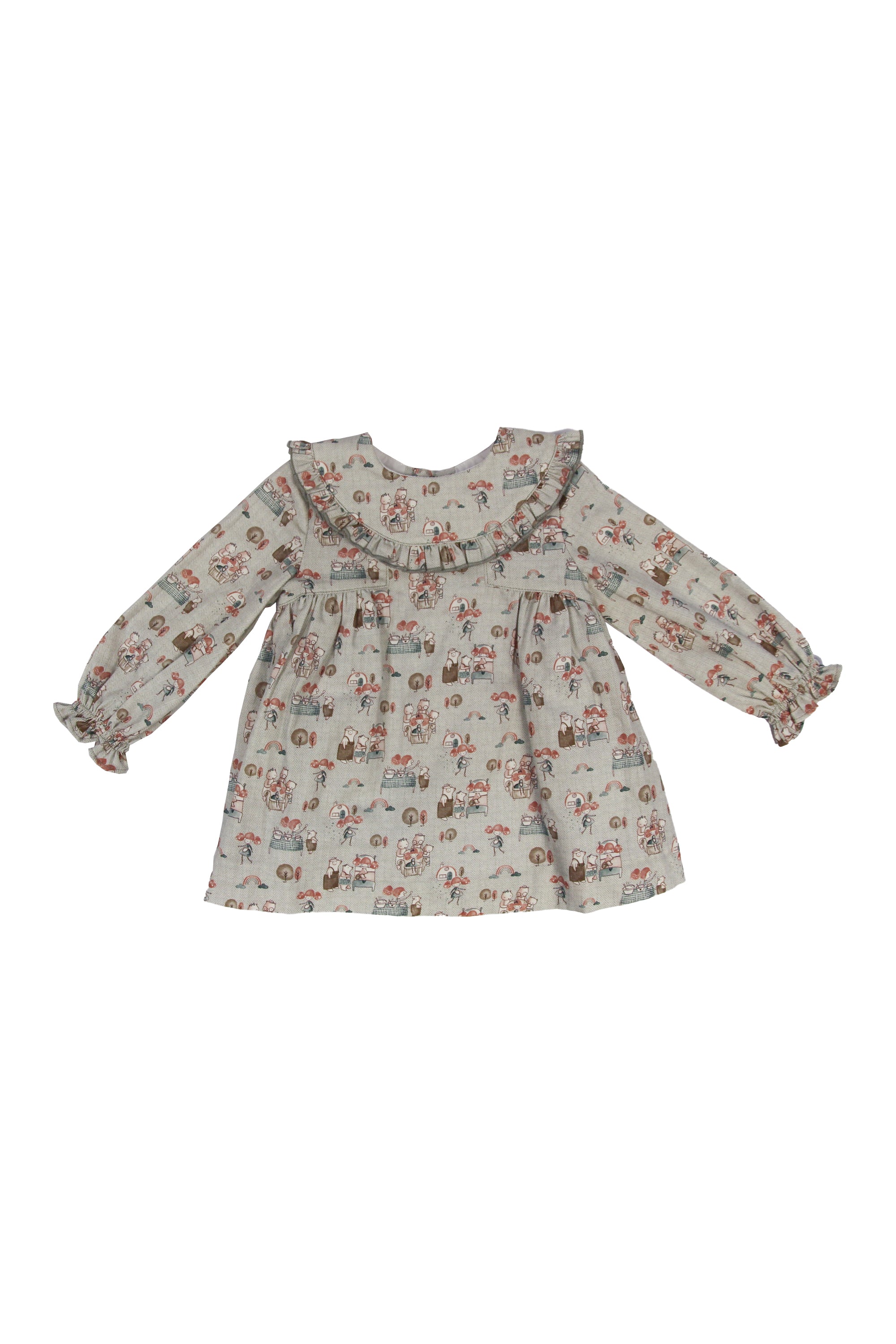 Vestido de bebé estampado otoño Cocote & Charanga