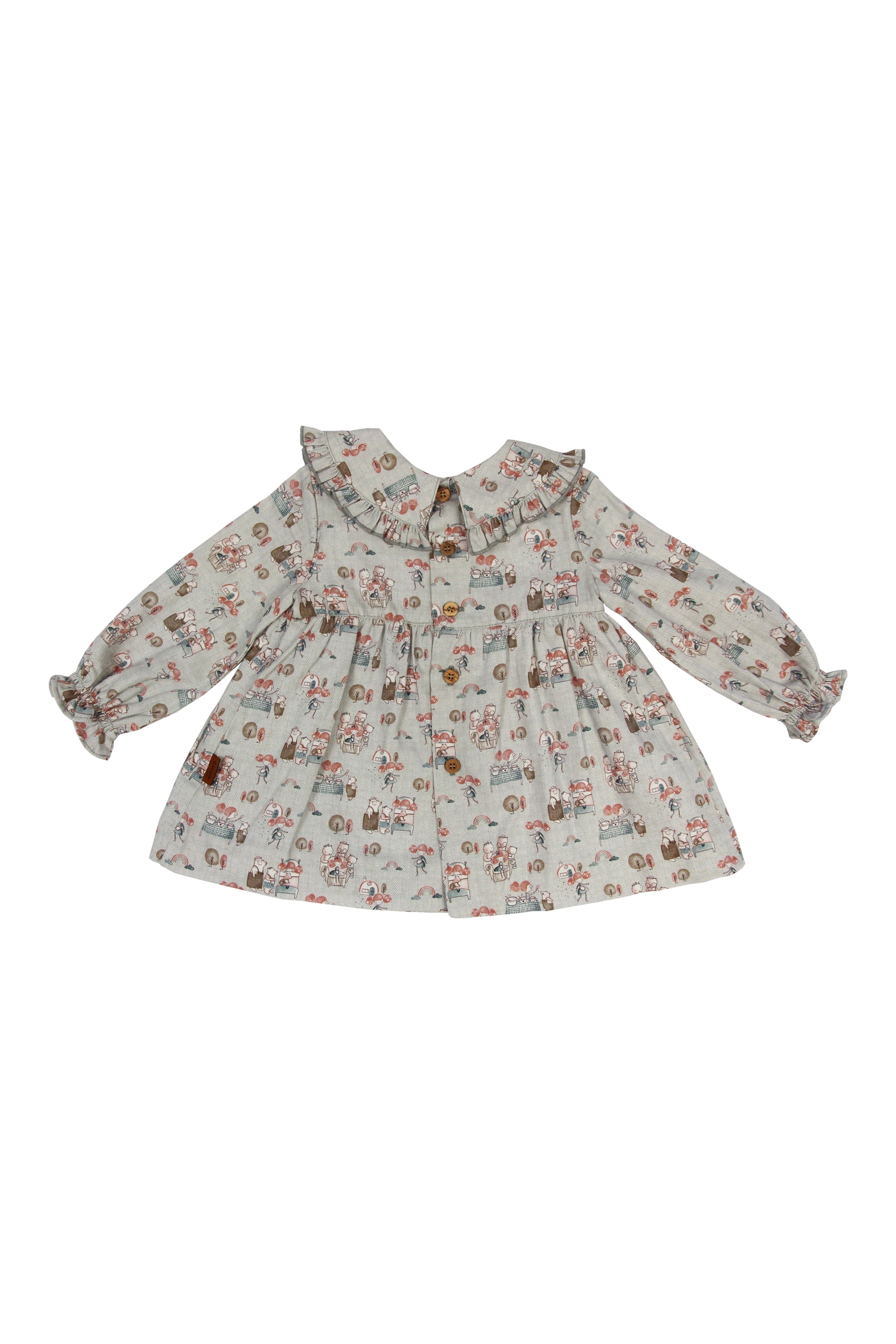 Vestido de bebé estampado otoño Cocote & Charanga