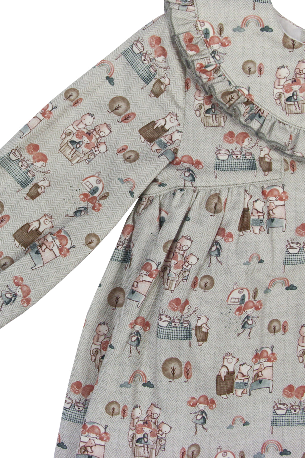 Vestido de bebé estampado otoño Cocote & Charanga