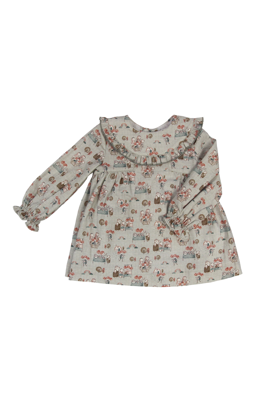 Vestido de bebé estampado otoño Cocote & Charanga