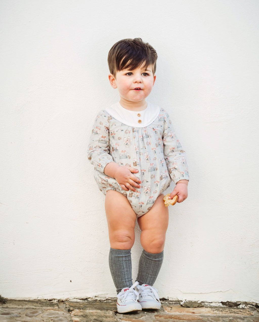 Pelele de bebé estampado otoño Cocote & Charanga