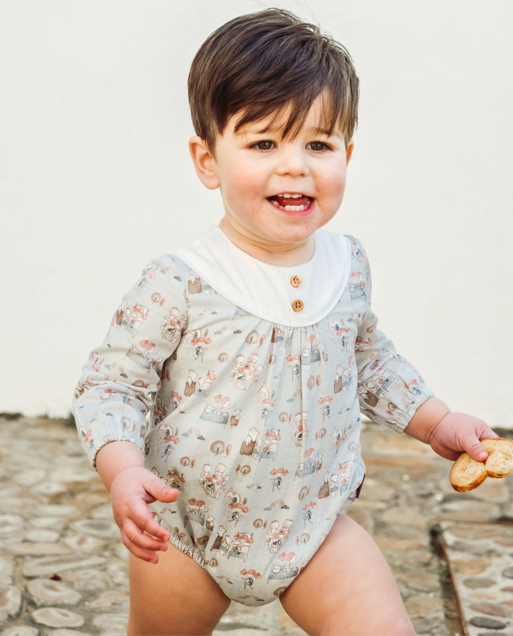 Pelele de bebé estampado otoño Cocote & Charanga