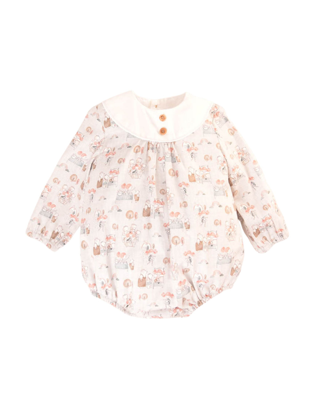 Pelele de bebé estampado otoño Cocote & Charanga