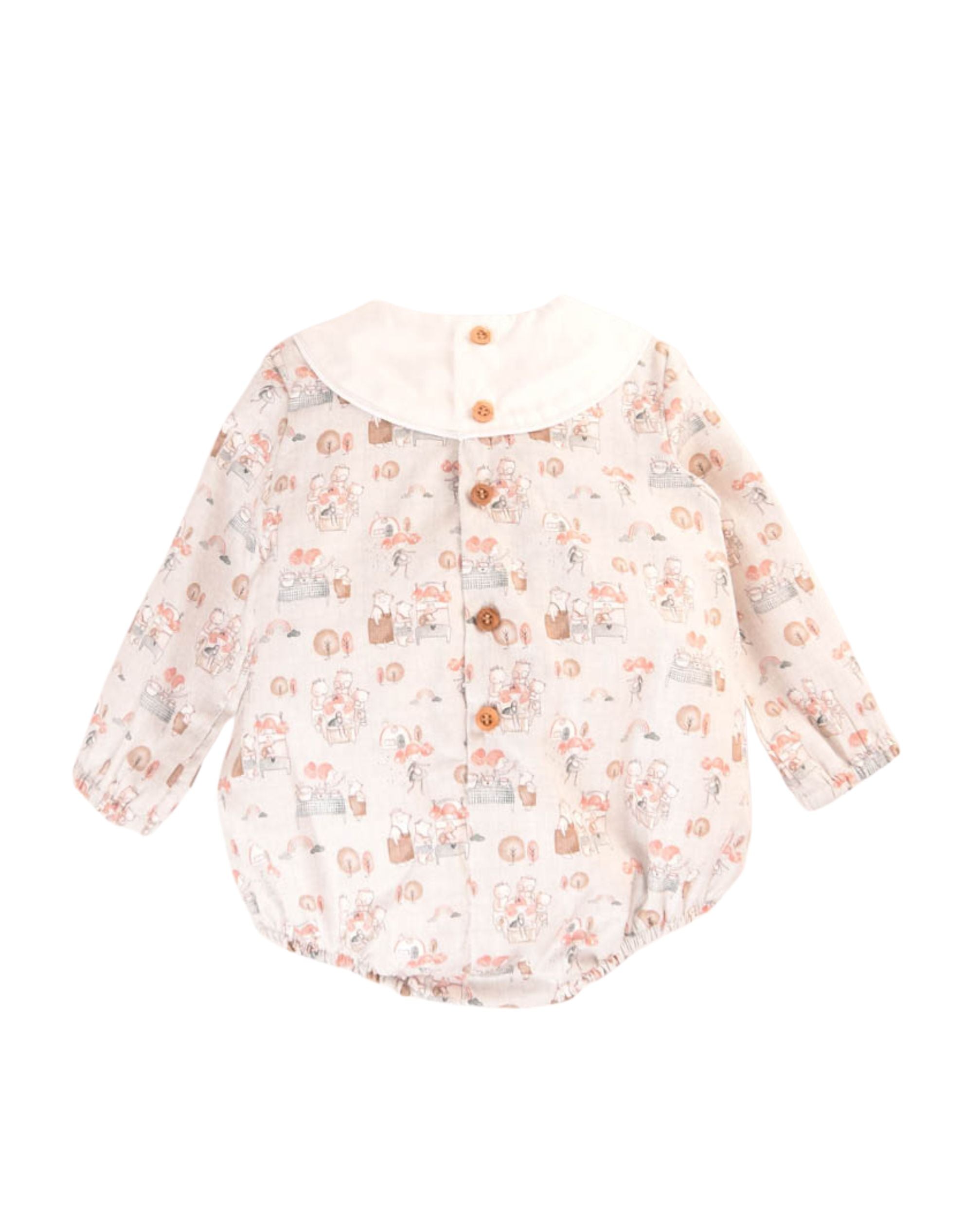 Pelele de bebé estampado otoño Cocote & Charanga