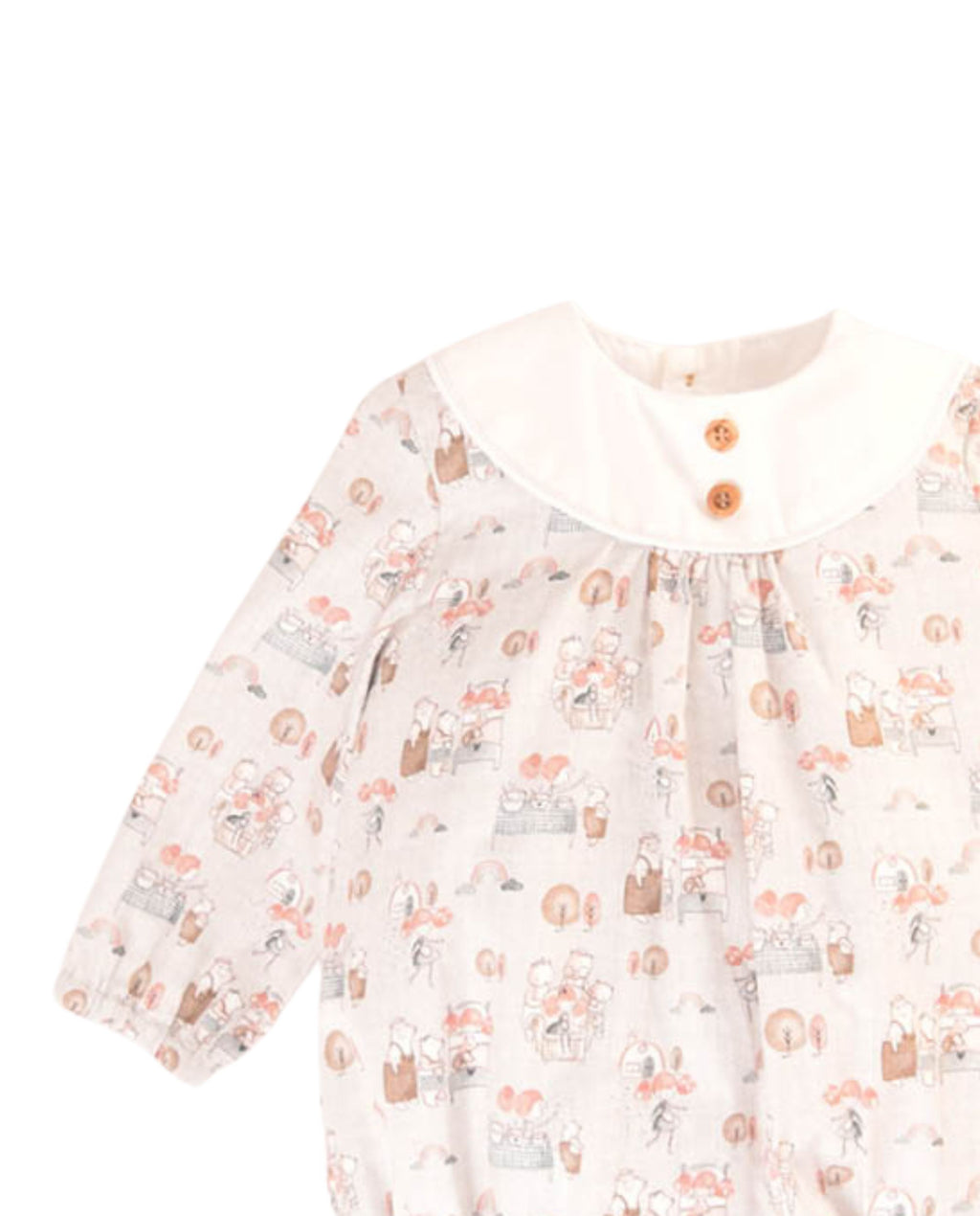 Pelele de bebé estampado otoño Cocote & Charanga