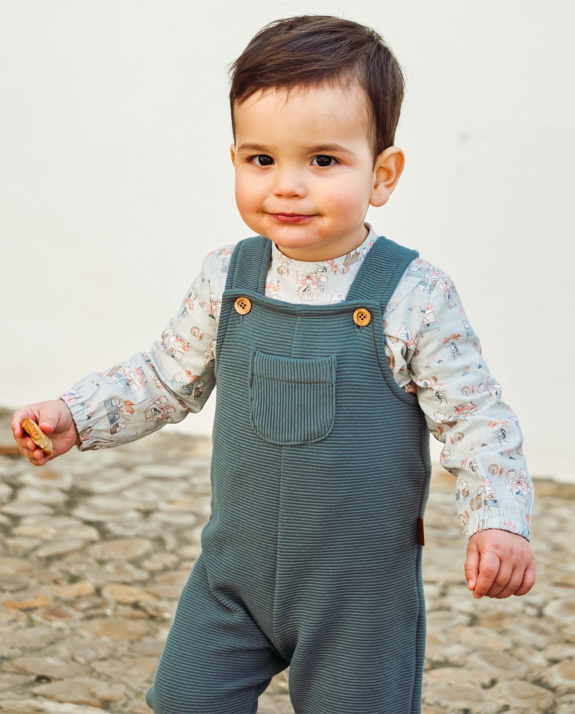 Peto de bebé azul Cocote & Charanga