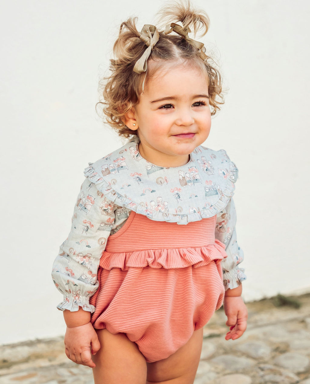 Peto de bebé rosa Cocote & Charanga