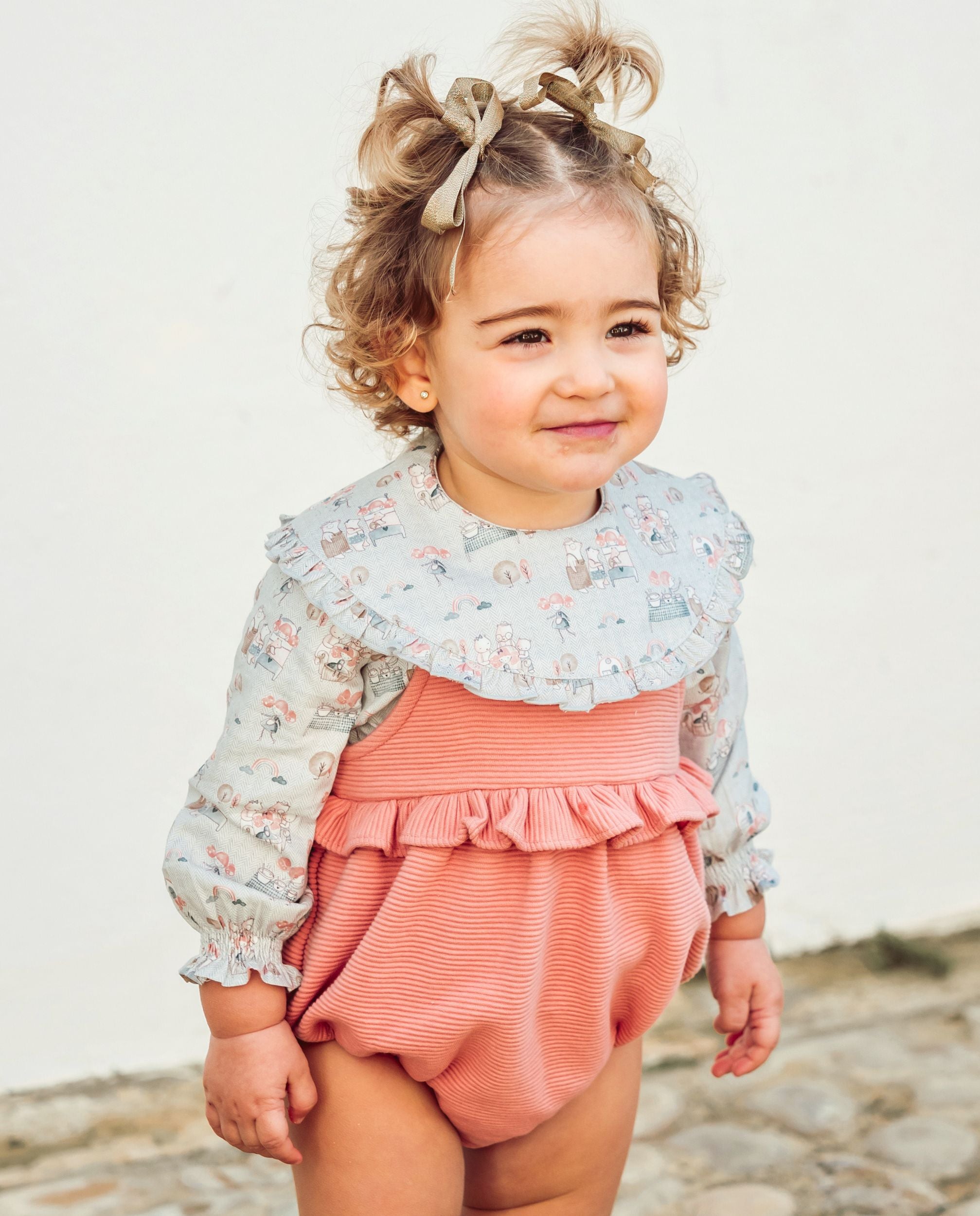 Peto de bebé rosa Cocote & Charanga