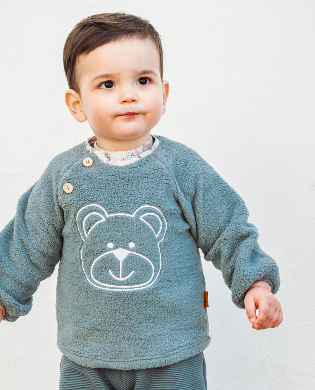 Sudadera de bebé oso azul Cocote & Charanga