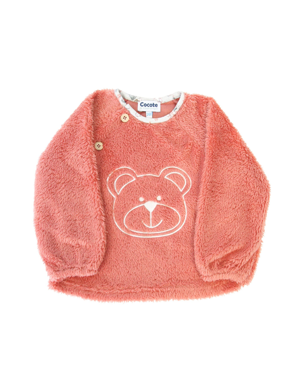 Sudadera de bebé oso rosa Cocote & Charanga