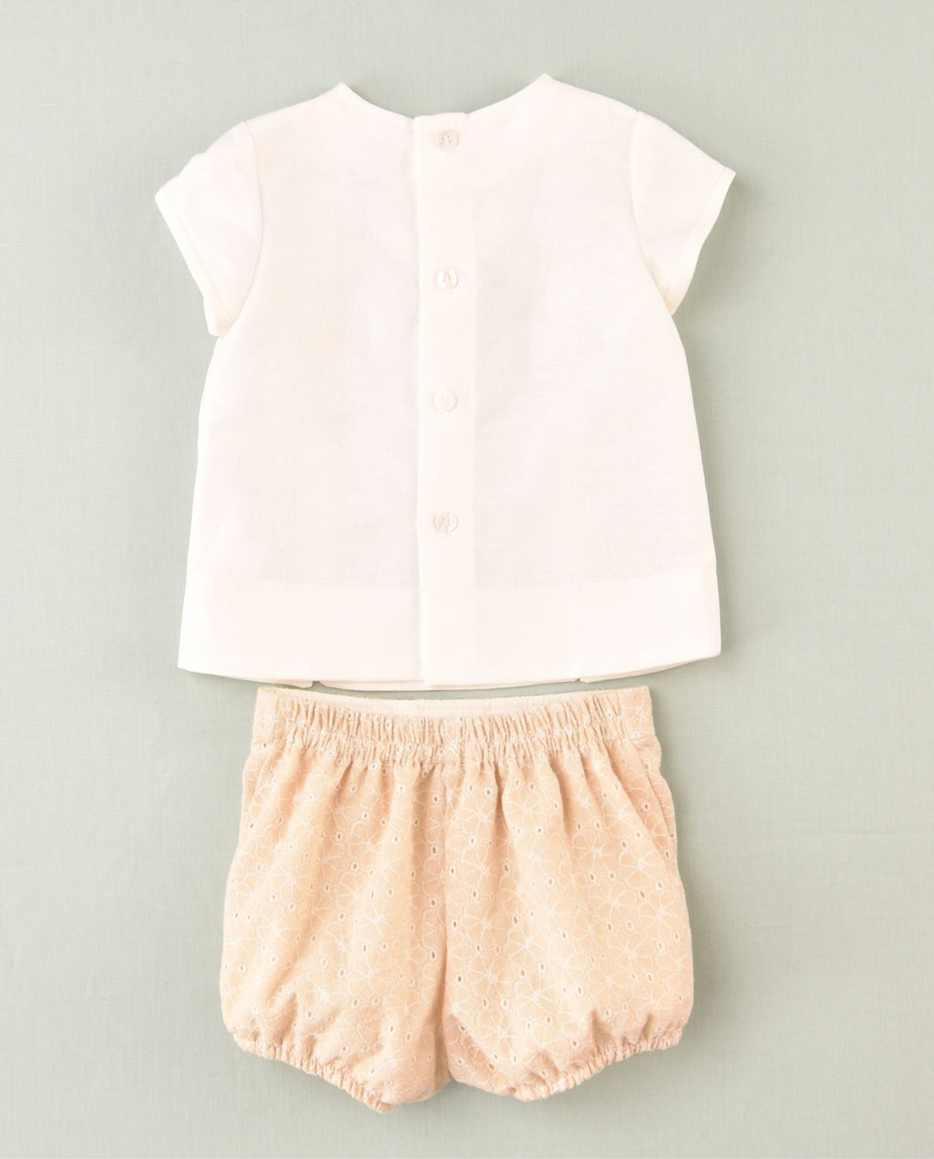 Conjunto de bebe niño beige