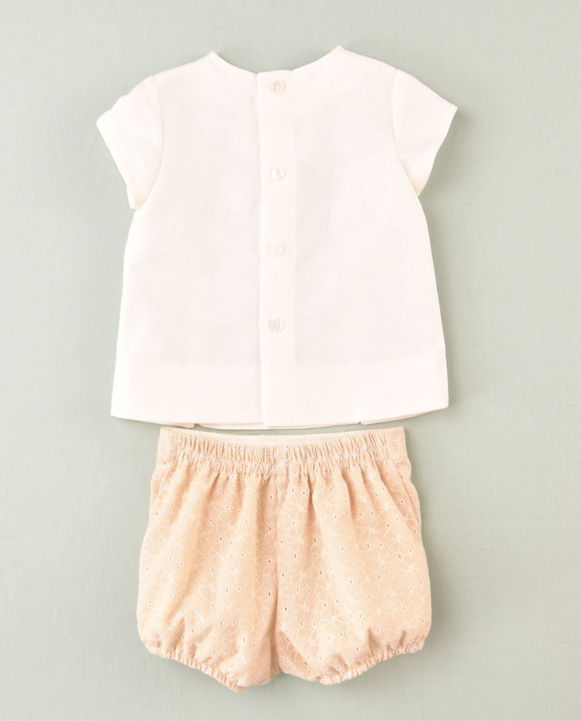Conjunto de bebe niño beige
