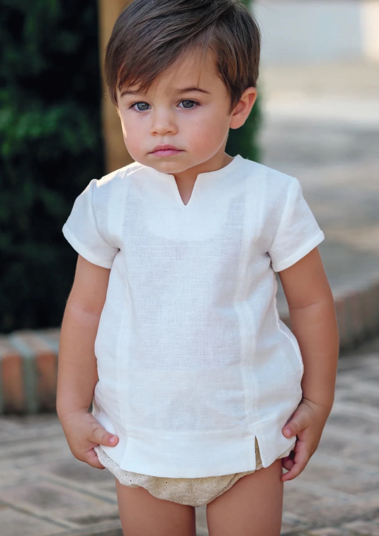 Conjunto de bebe niño beige