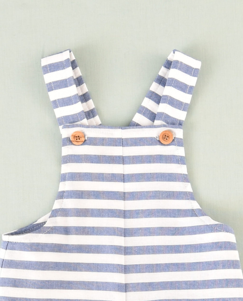 Ranita bebé de rayas celeste