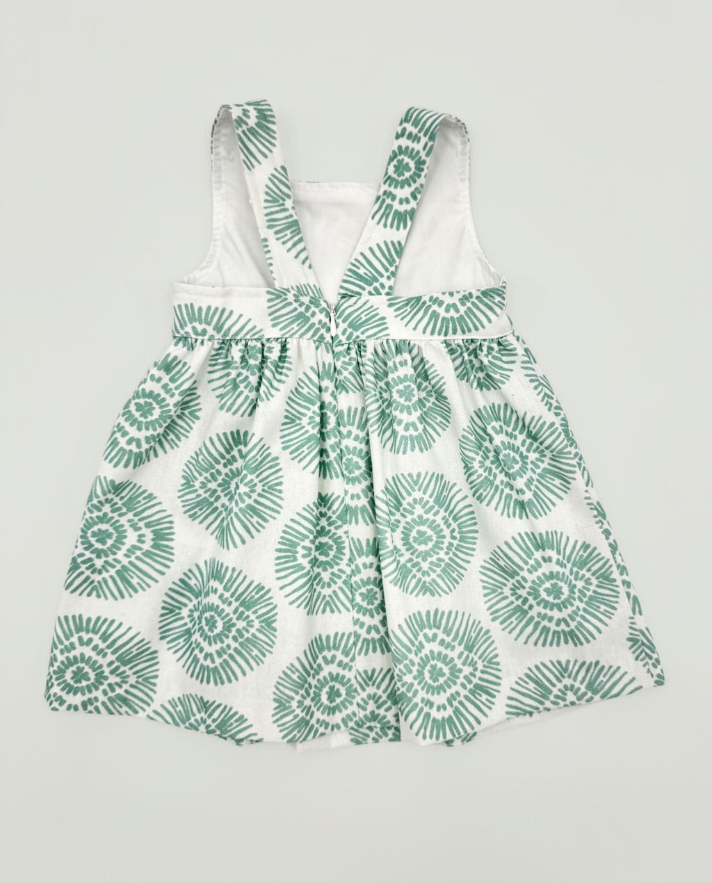 Vestido boho verde niña