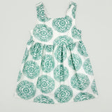 Vestido boho verde niña