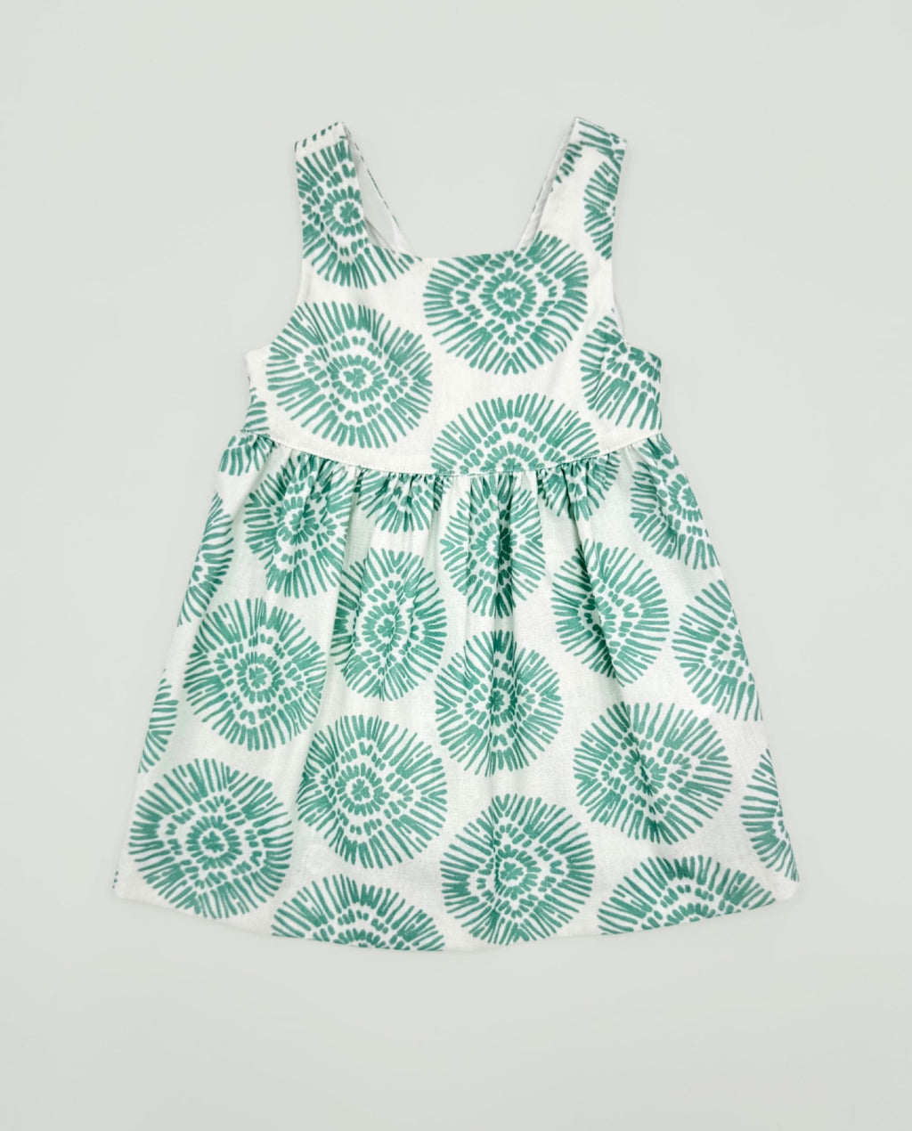 Vestido boho verde niña