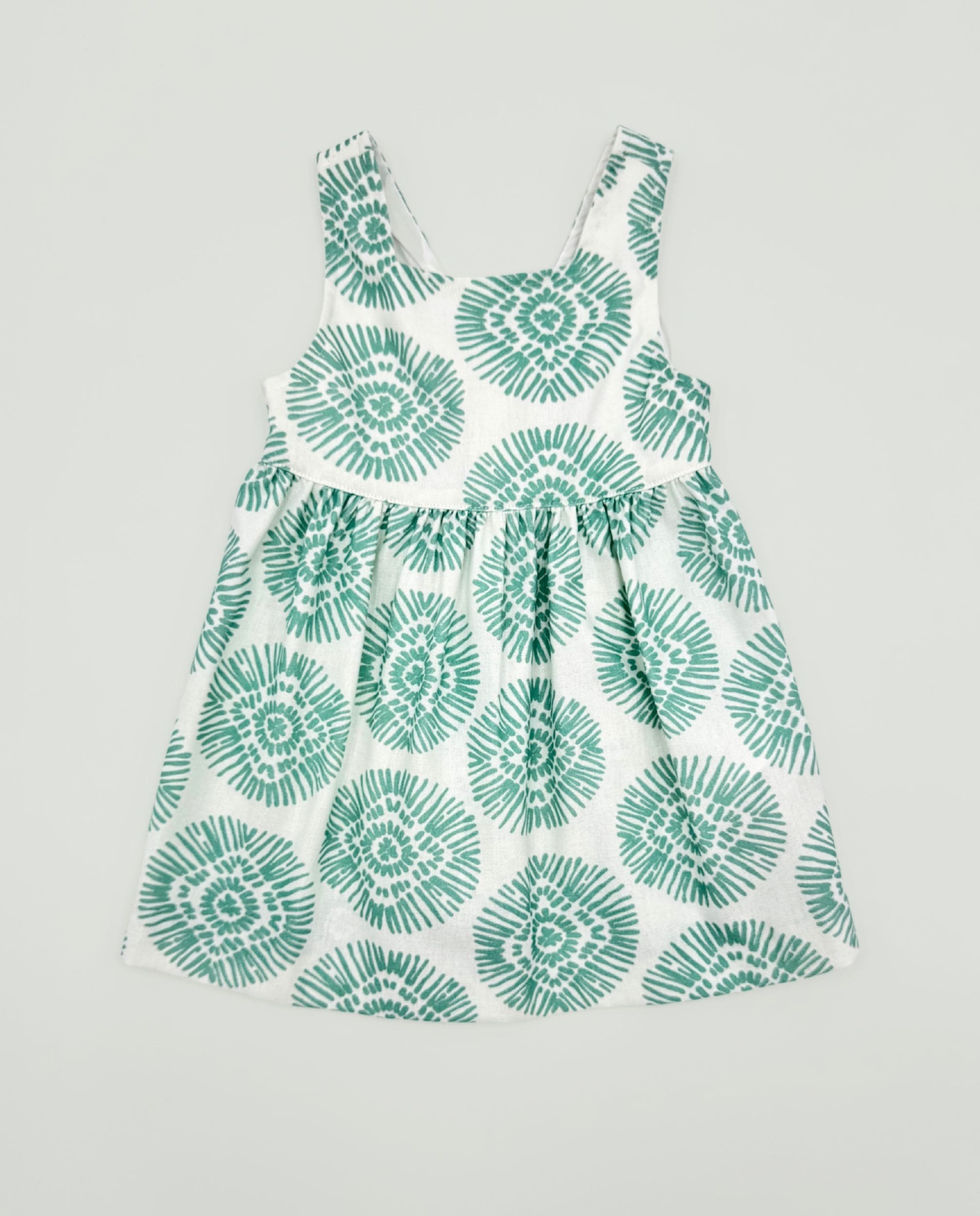 Vestido boho verde niña