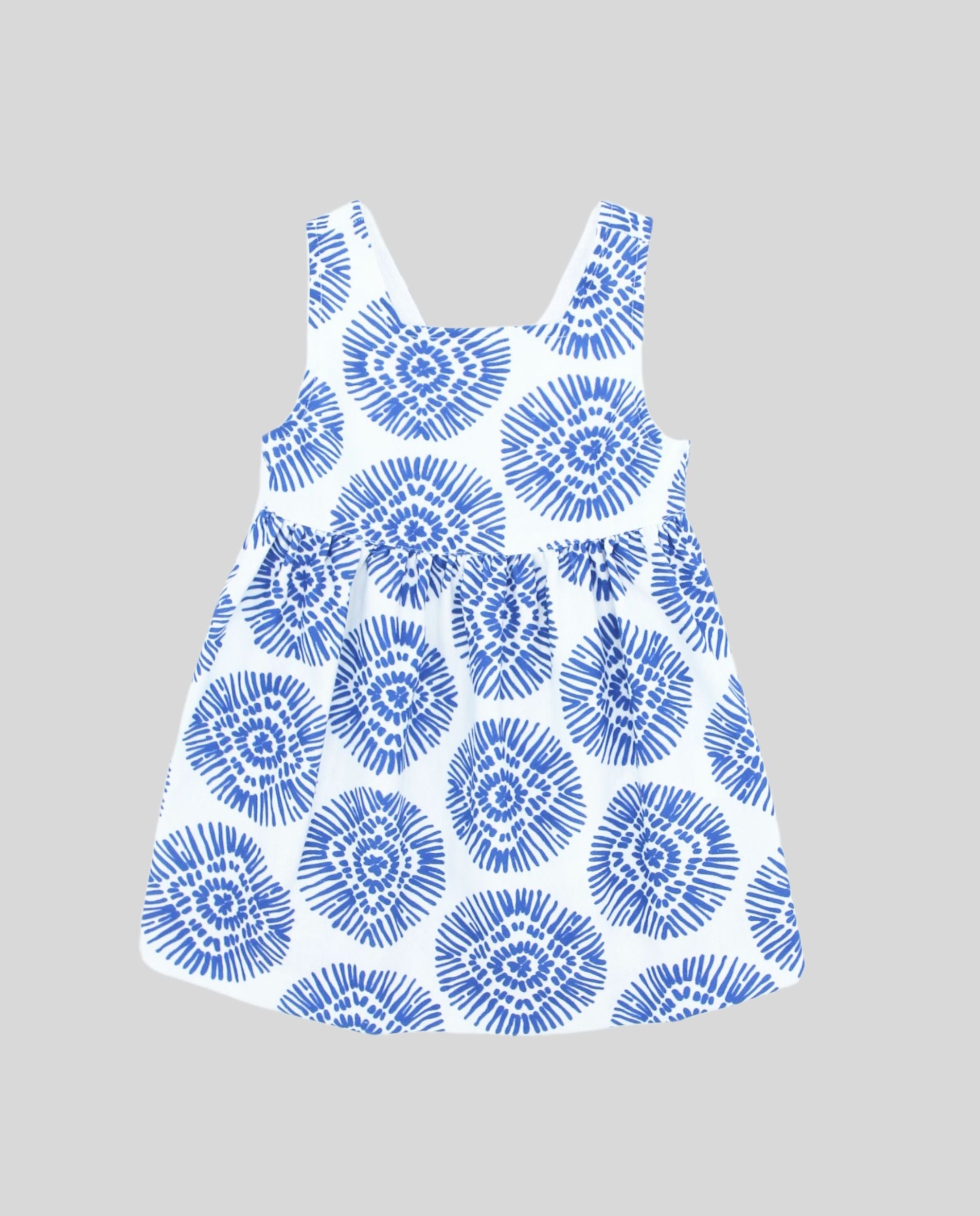 Vestido boho azul niña