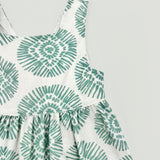 Vestido boho verde niña