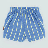 Bermudas rayas amarillo y azul niño