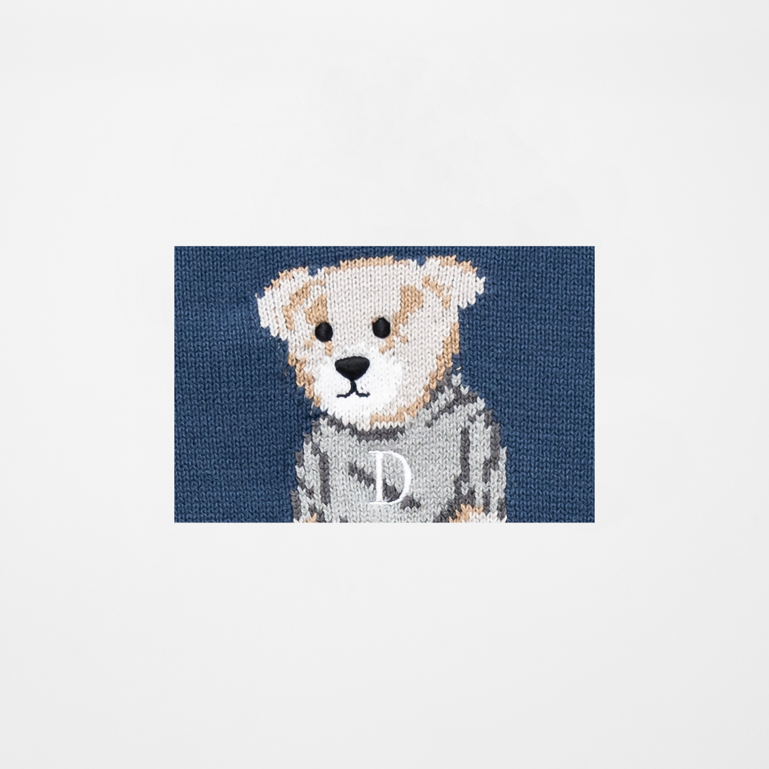 Jersey bebé manga larga azul osito