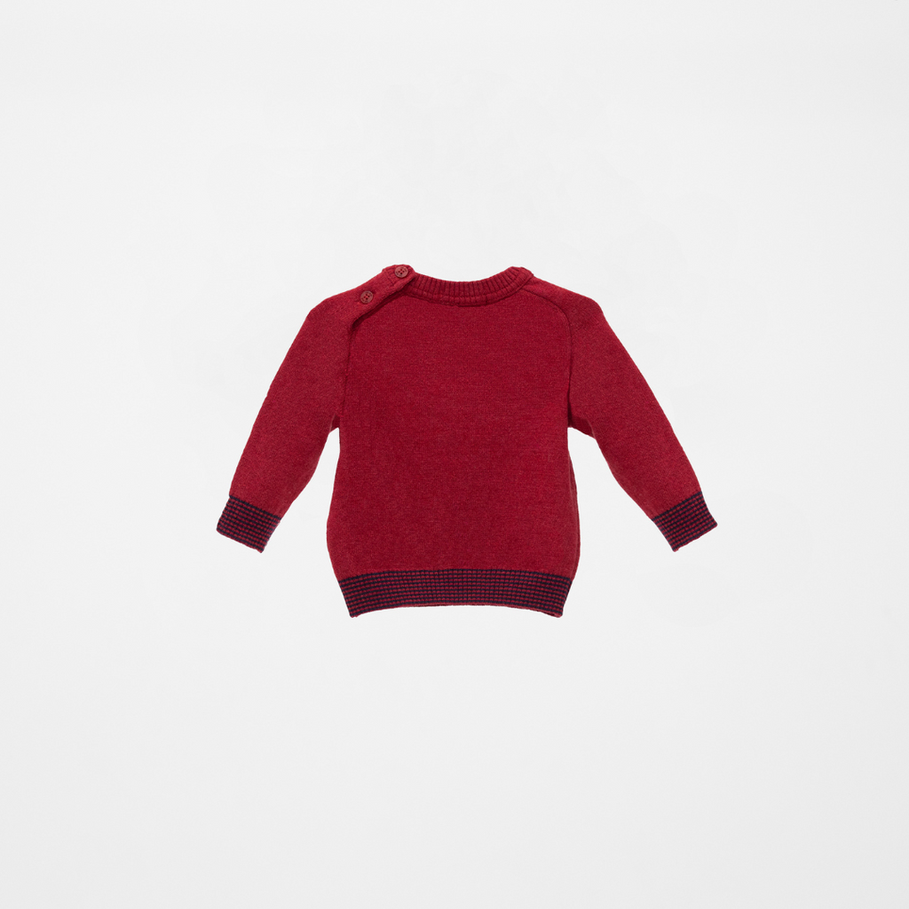 Jersey bebe de punto rojo