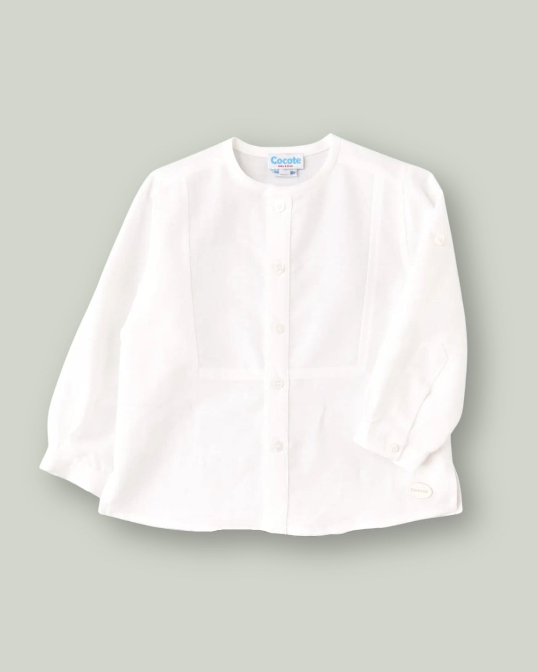 Camisa lino blanca niño