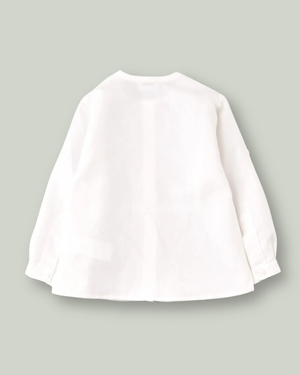 Camisa lino blanca niño