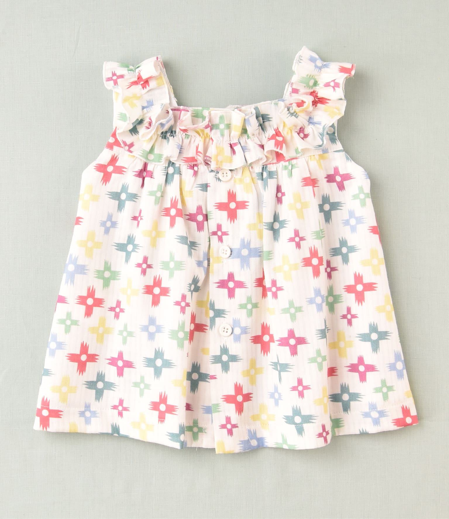 Vestido cruces multicolor bebé niña