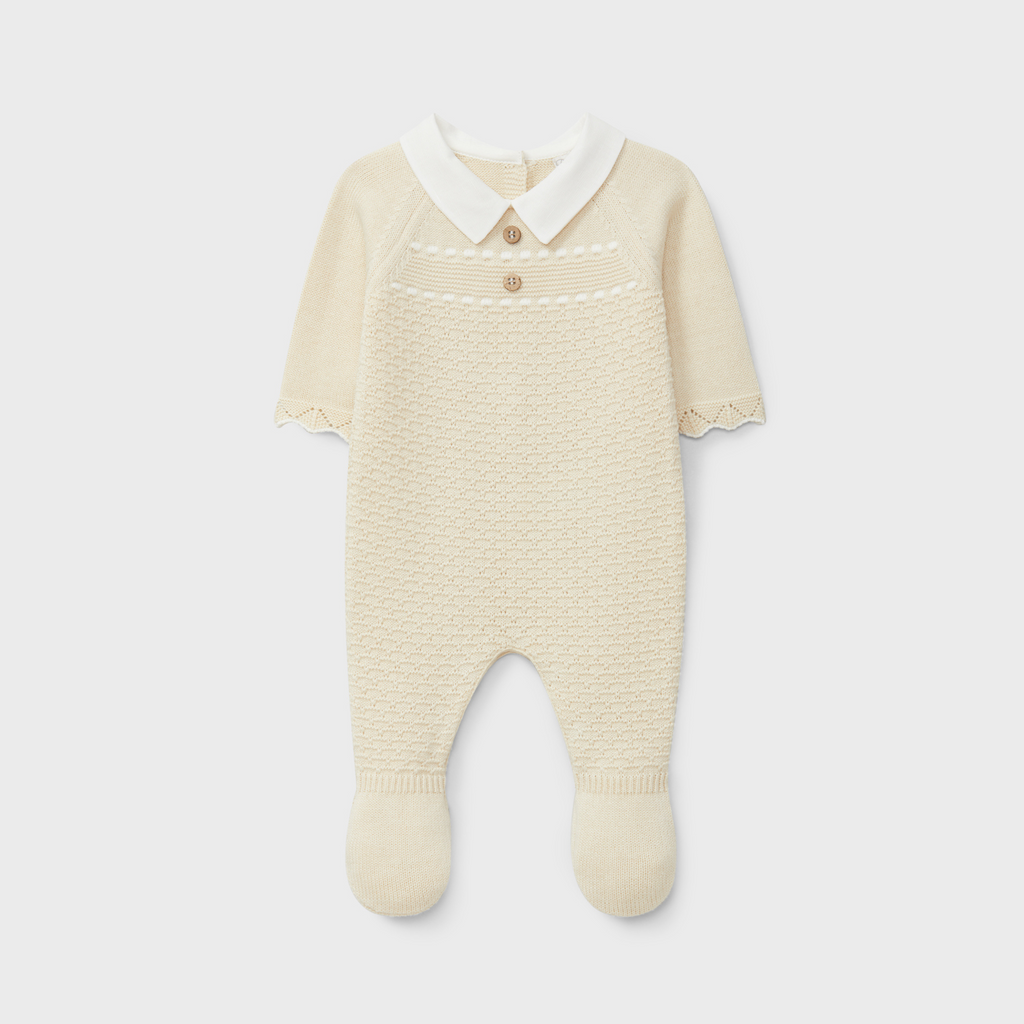 Pelele tricotosa crudo recién nacido | Dr. Kid by Charanga