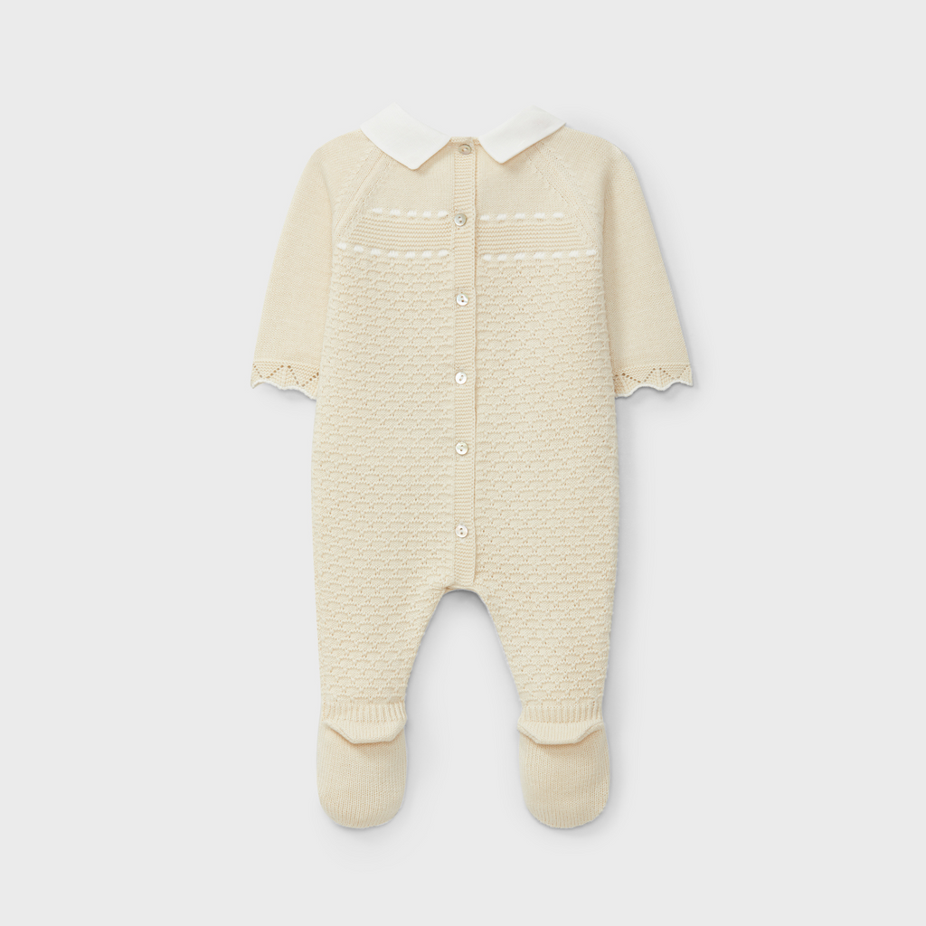 Pelele tricotosa crudo recién nacido | Dr. Kid by Charanga