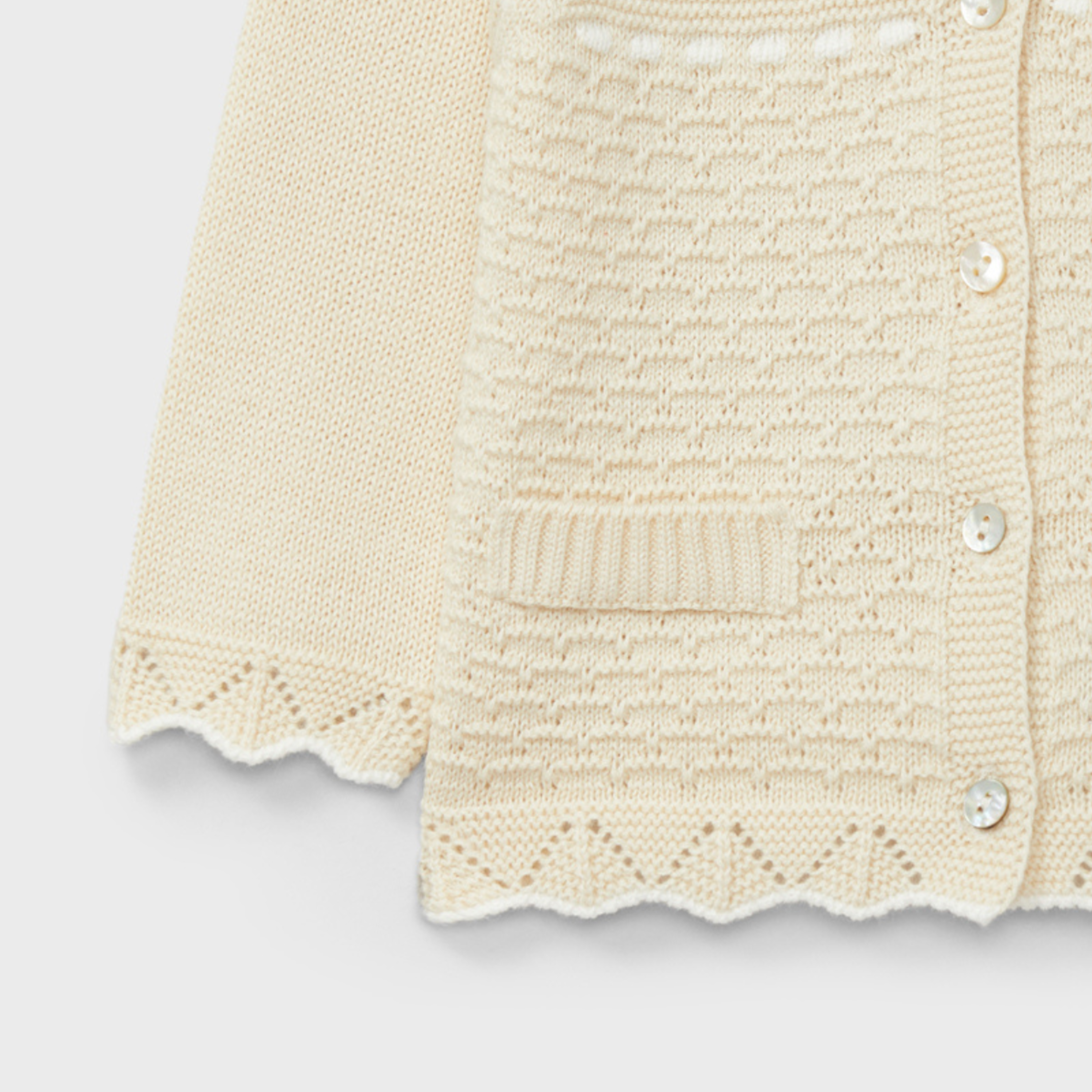 Rebeca tricotosa beige recien nacido | Dr. Kid by Charanga