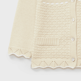 Chaqueta tricotosa beige recien nacido