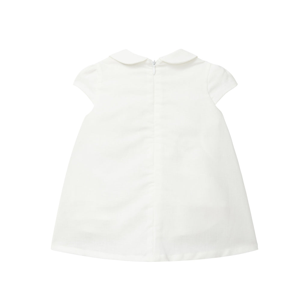 Vestido lino crudo recién nacida | Dr. Kid by Charanga