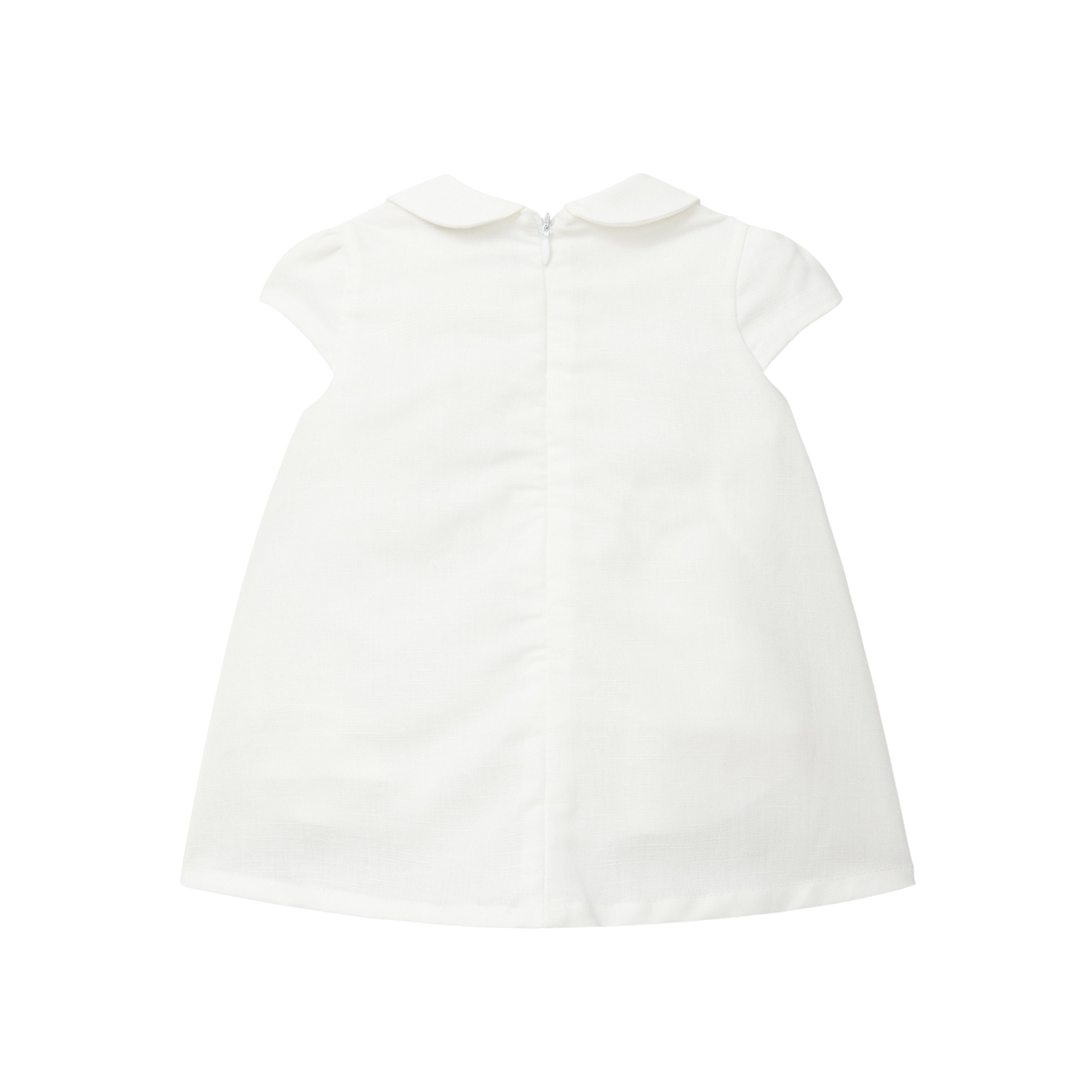 Vestido lino crudo recién nacida | Dr. Kid by Charanga