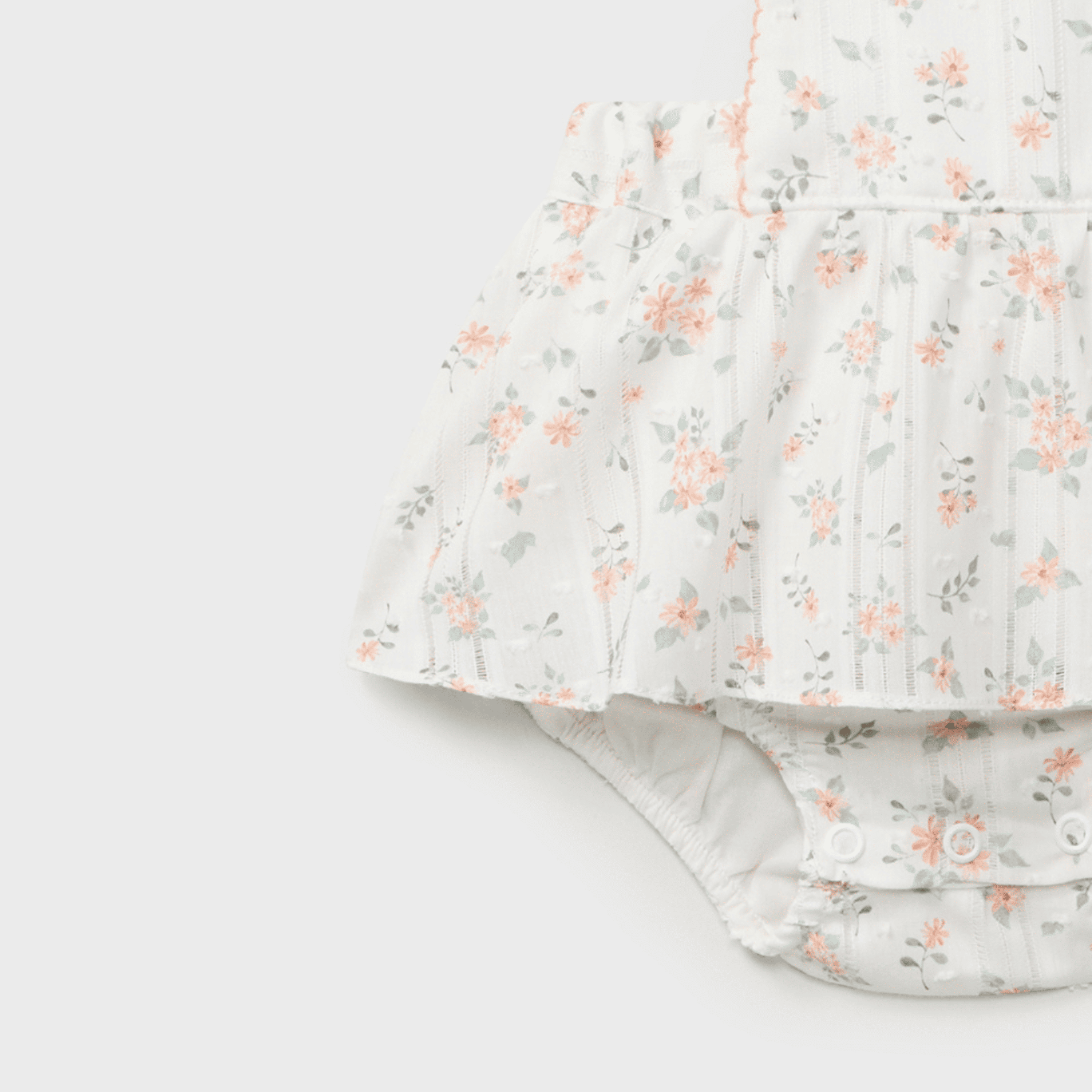 Peto floral con volante recién nacida | Dr. Kid by Charanga