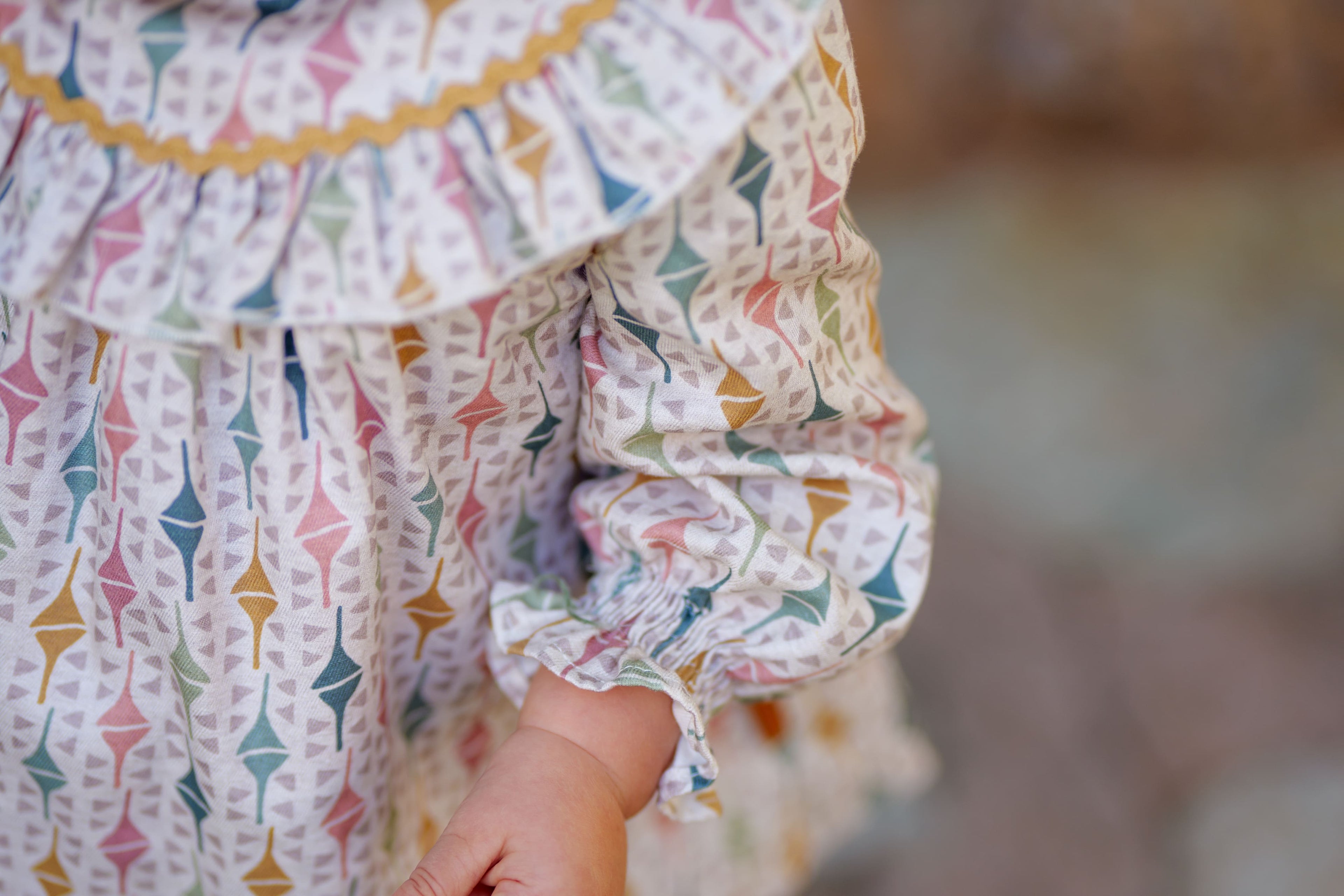 Vestido de bebé niña estampado geométrico | Cocote x Charanga