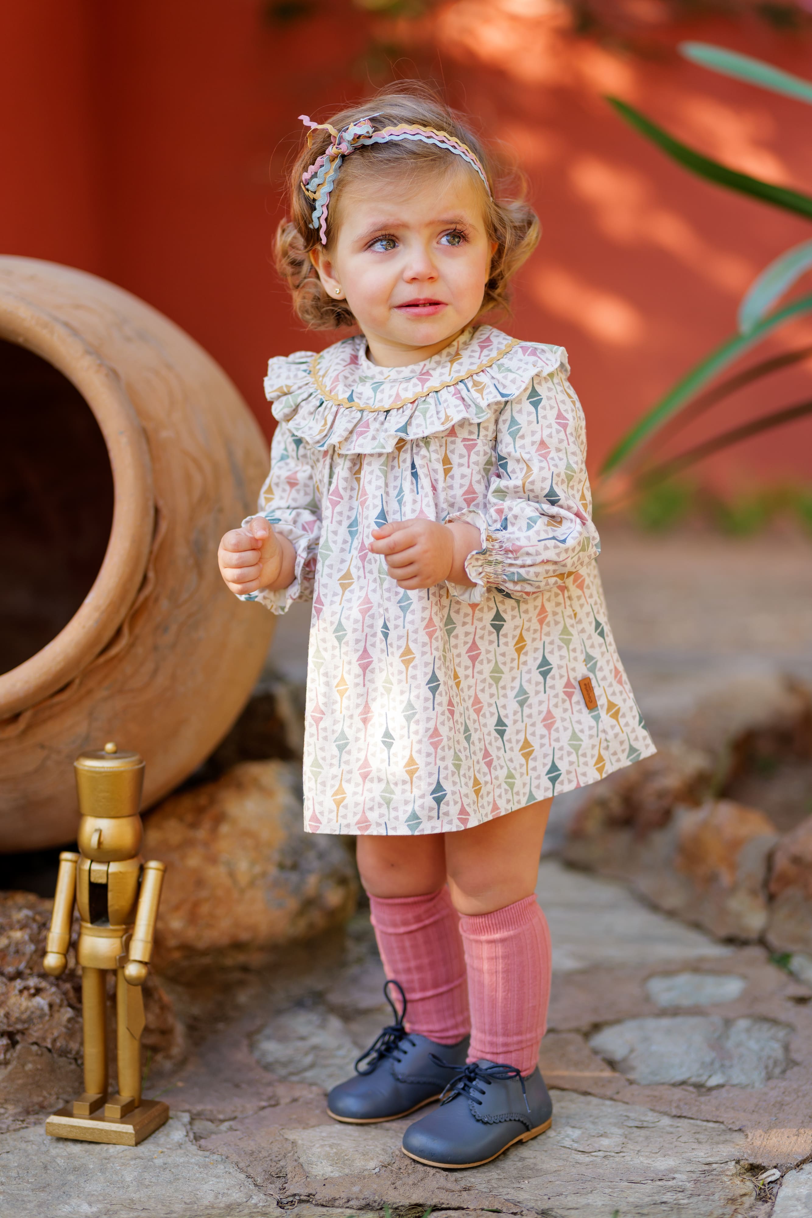 Vestido de bebé niña estampado geométrico | Cocote x Charanga