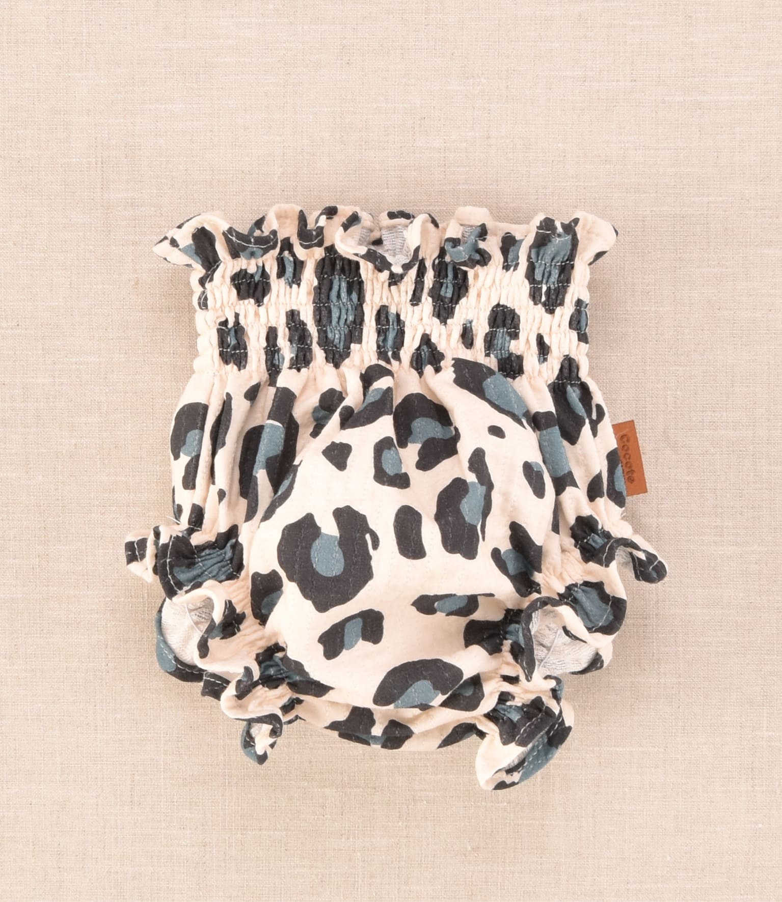 Ranita de bebé unisex estampada animal print con cintura fruncida | Cocote x Charanga