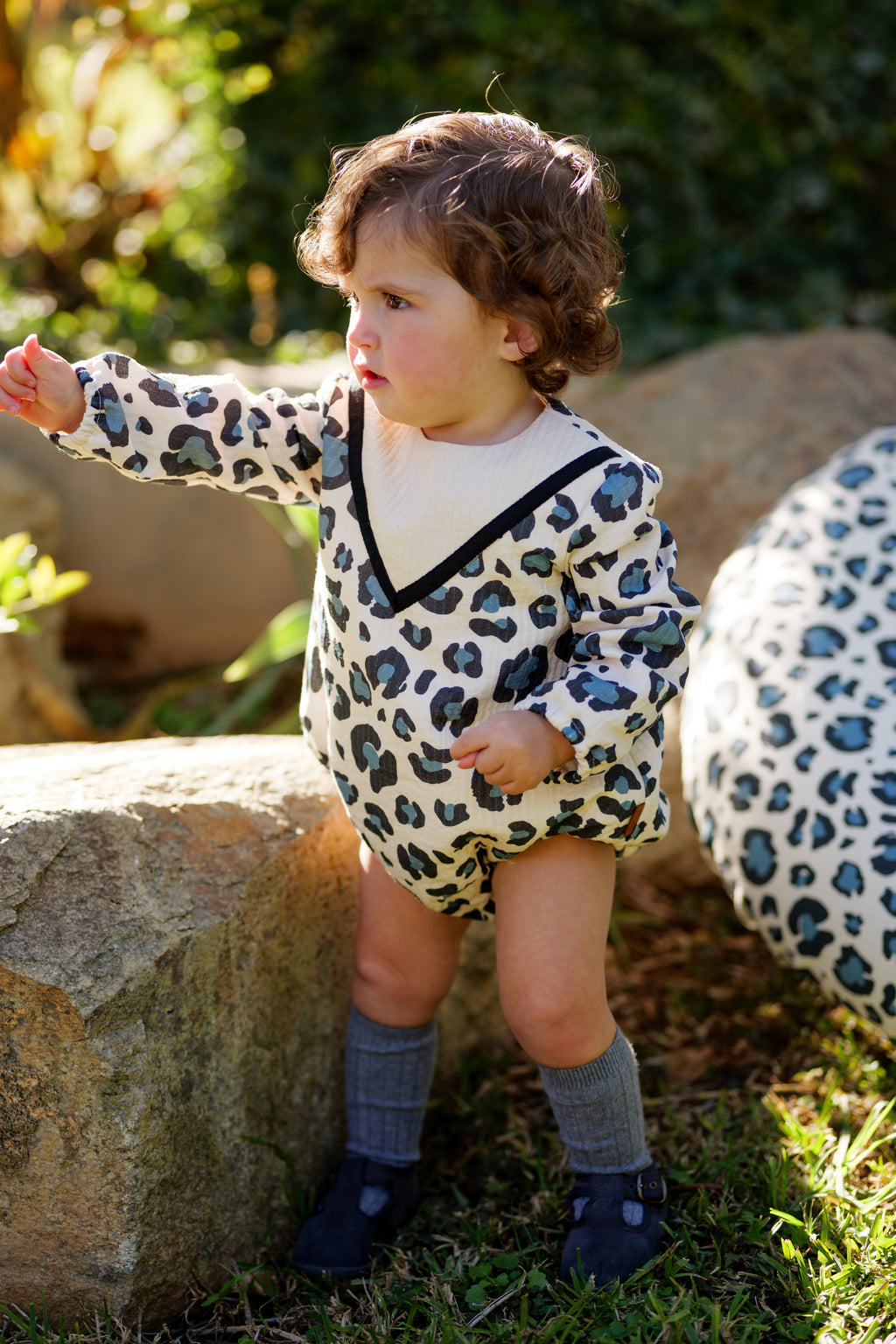 Pelele de bebé estampado leopardo | Cocote x Charanga