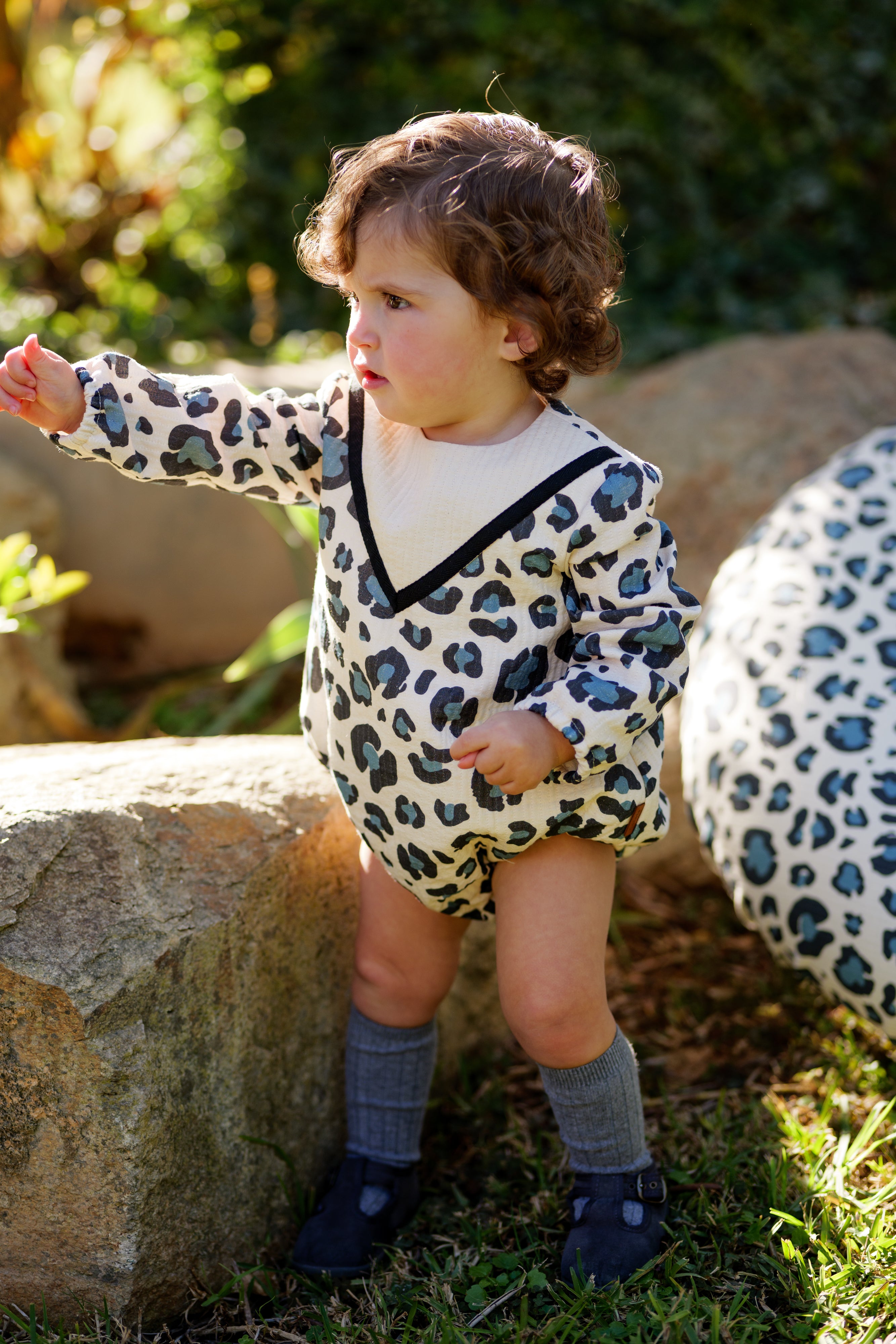 Pelele de bebé estampado leopardo | Cocote x Charanga