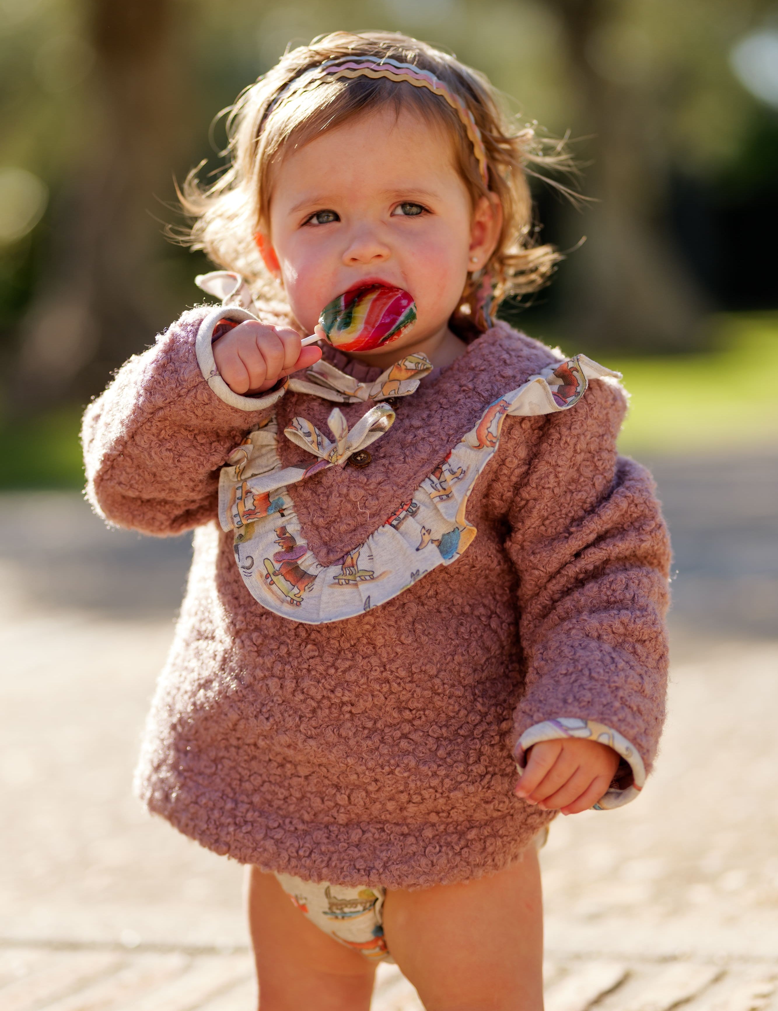 Jersey de bebé rosa empolvado con volantes | Cocote x Charanga