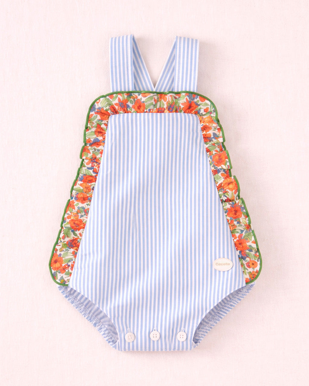 Ranita recién nacido estampado con tirantes | Cocote by Charanga