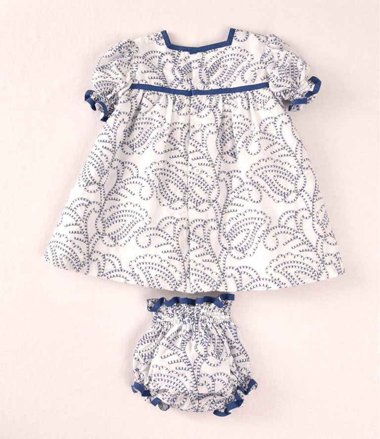 Conjunto bebé niña con braguita estampado cachemir | Cocote by Charanga