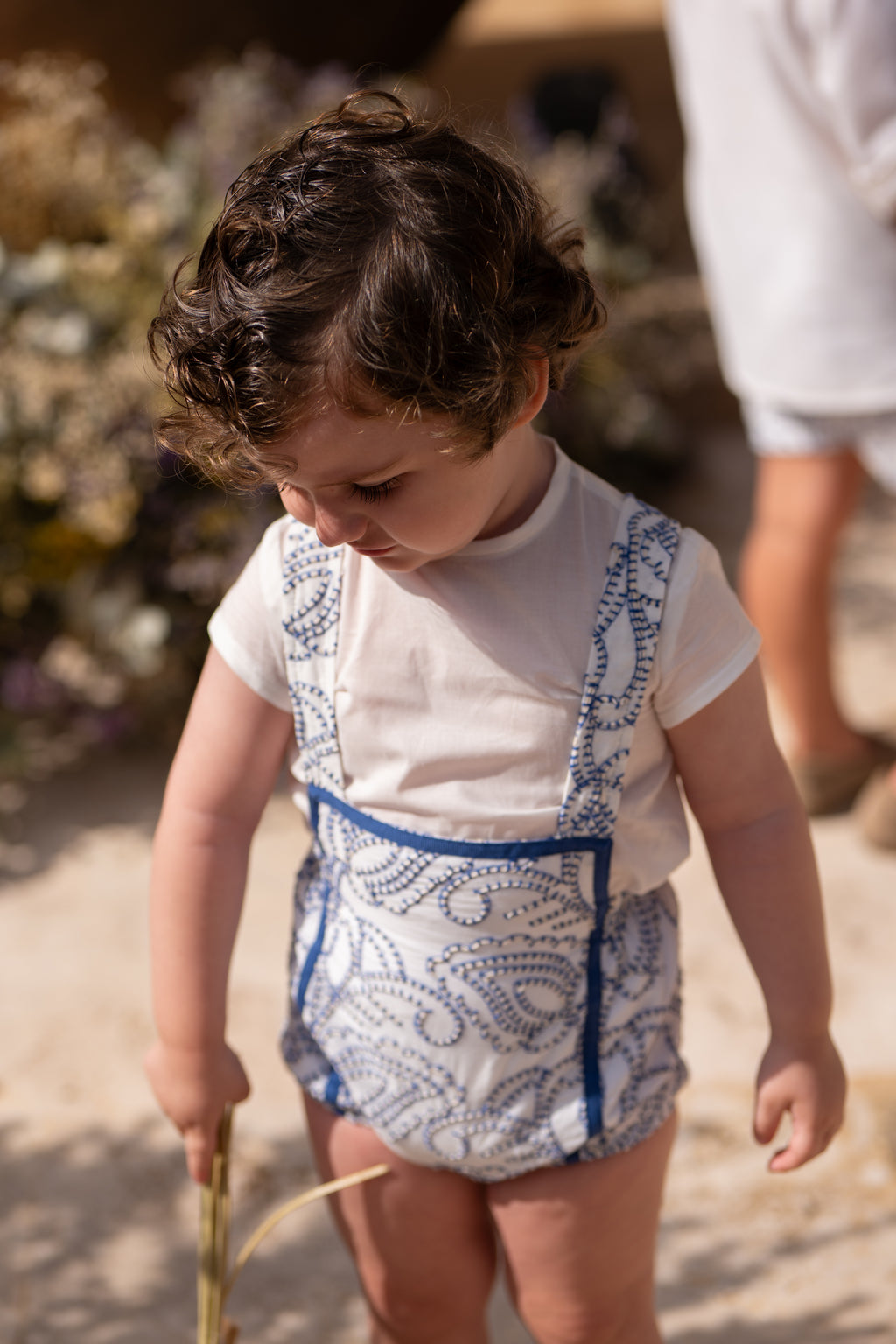 Conjunto bebé con ranita cachemir azul | Cocote by Charanga