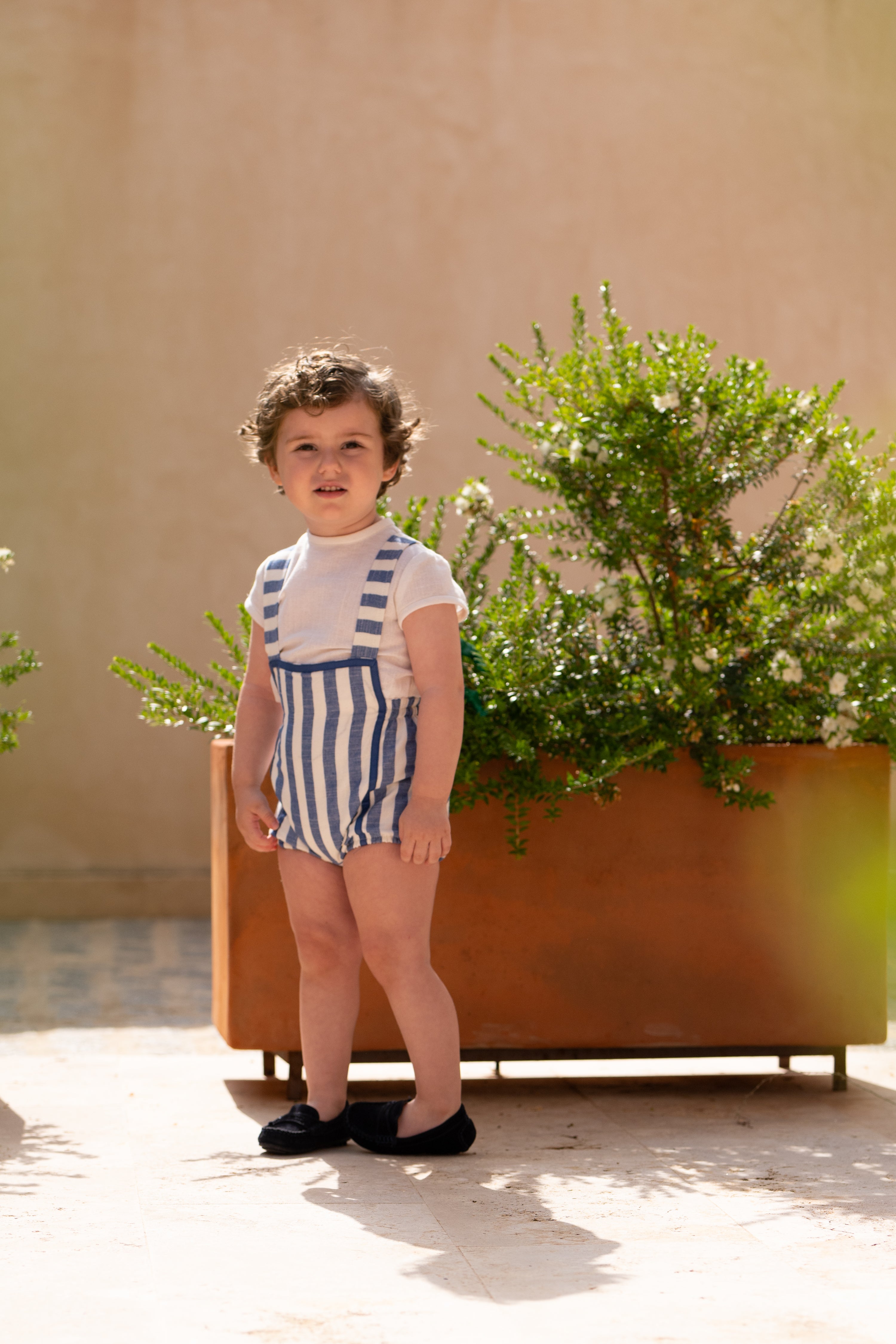 Conjunto bebé con ranita rayas azul | Cocote by Charanga