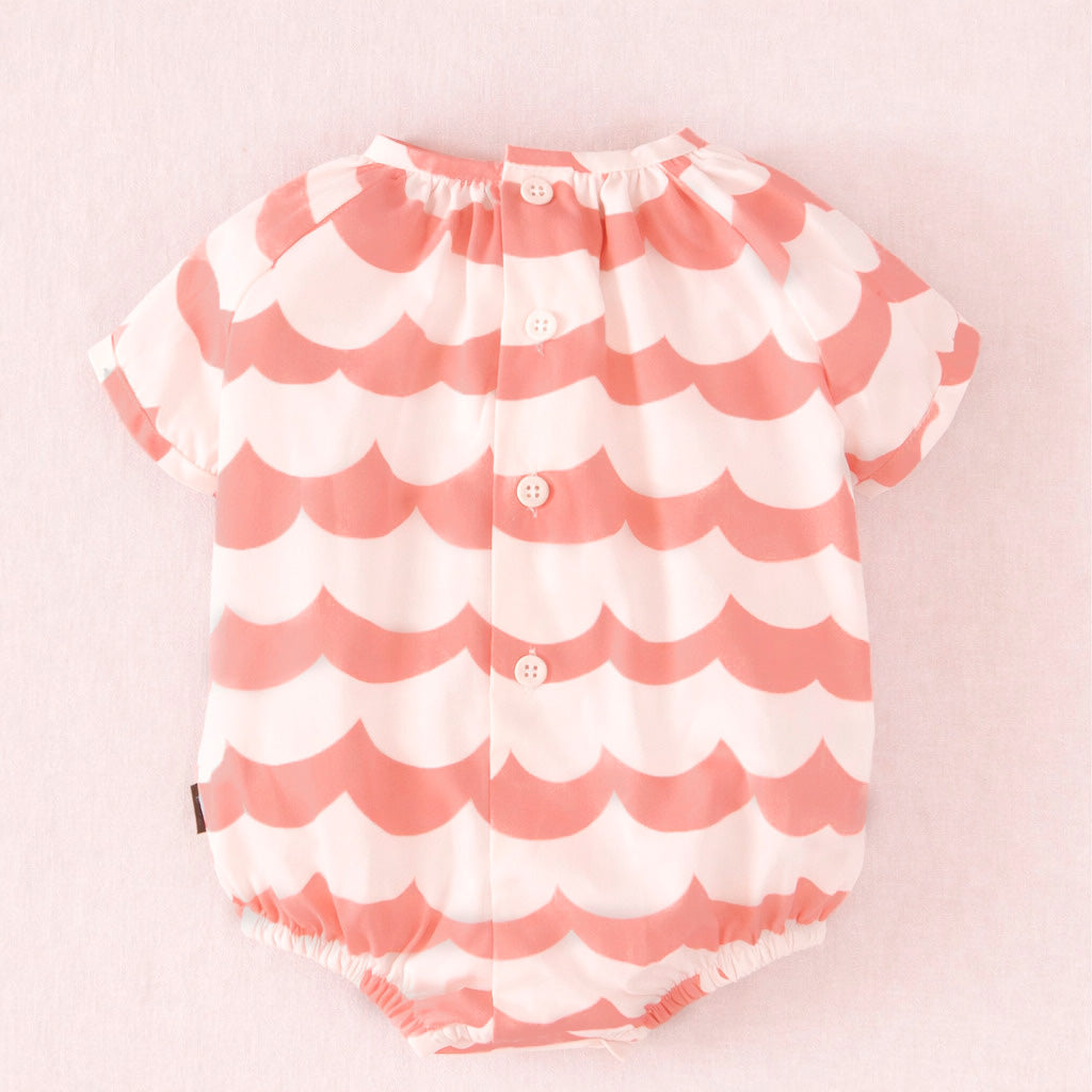 Pelele bebé ondas salmón | Cocote by Charanga
