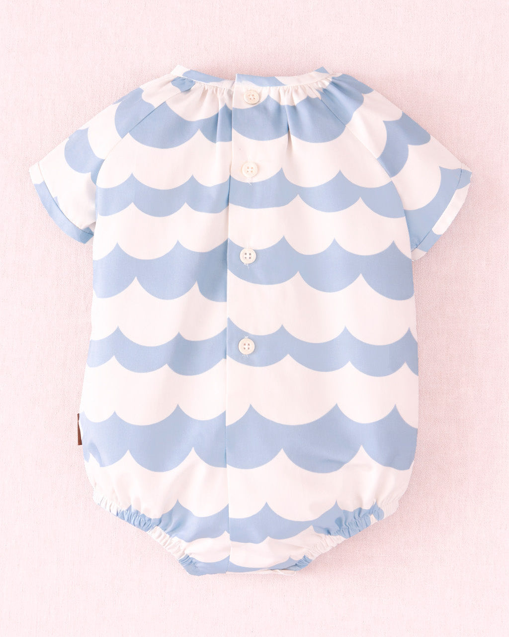 Pelele bebé ondas celeste | Cocote by Charanga