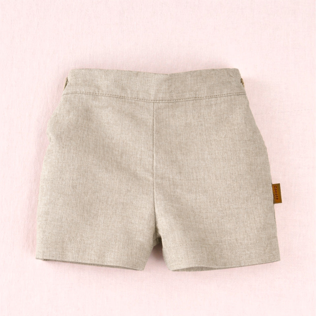 Pantalón corto niño beige | Cocote by Charanga
